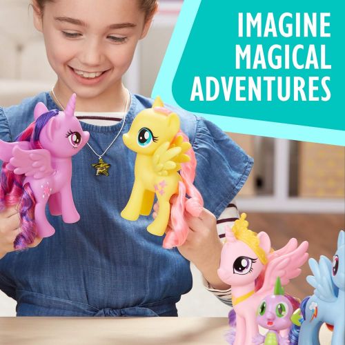 마이 리틀 포니 My Little Pony Friendship is Magic Toys Ultimate Equestria Collection  10 Figure Set Including Mane 6, Princesses, and Spike the Dragon  Kids Ages 3 and Up