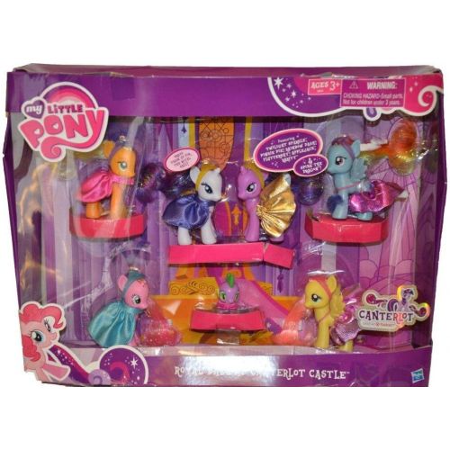 마이 리틀 포니 My Little Pony Exclusive Set Royal Ball At Canterlot Castle Twilight Sparkle, Pinkie Pie, Rainbow Dash, Fluttershy, Applejack, Rarity Spike the Dragon