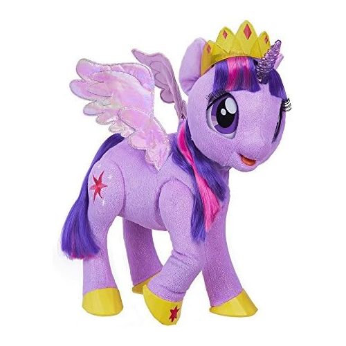 마이 리틀 포니 My Little Pony Toy Talking & Singing Twilight Sparkle, Soft Interactive Purple Unicorn with Wings, Kids Ages 3 & Up