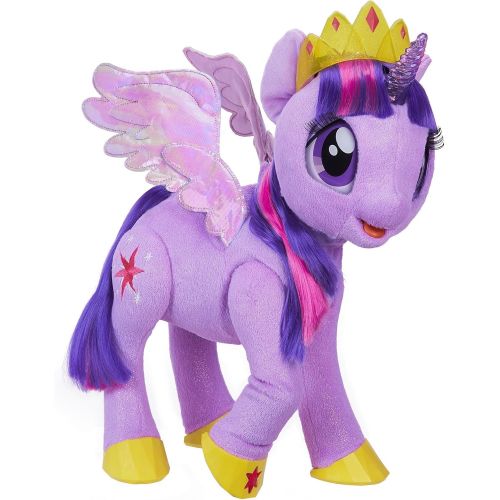 마이 리틀 포니 My Little Pony Toy Talking & Singing Twilight Sparkle, Soft Interactive Purple Unicorn with Wings, Kids Ages 3 & Up