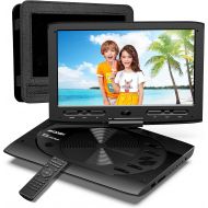 [아마존베스트]MYDASH Portable DVD Player 12.5 for Car, Kids DVD Player with 10.1 HD Swivel Display Screen, SD Card Slot and USB Port, Car Headrest Mount Provided, Exclusive Button Design, Black