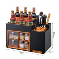 MYITIAN High-end kitchen set multifunctional storage Kit seasoning box sauce bottle drain the turret-E
