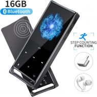 [아마존핫딜][아마존 핫딜] MYMAHDI MP3 Player, Bluetooth 16GB Lossless,FM Radio/Footstep/Records by one Key, Max up to 128GB, Black