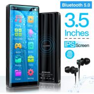 [아마존핫딜][아마존 핫딜] MYMAHDI MP3 Player with Bluetooth 5.0, High Resolution and Full Touch Screen, Built-in Speaker, 8GB HiFi Lossless Sound Player with FM Radio, Voice Recorder, Supports up to 128GB,