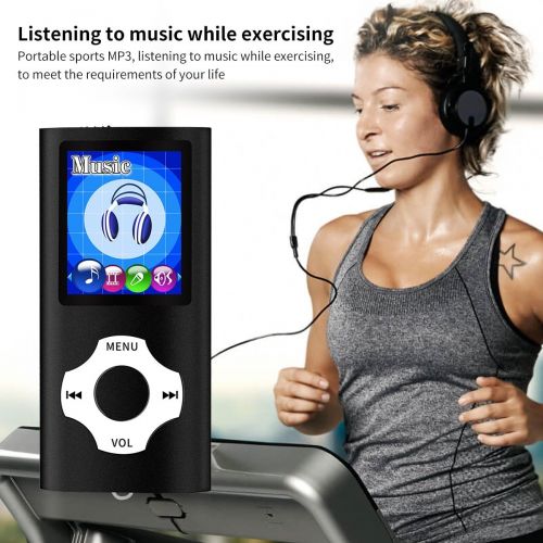  [아마존베스트]MYMAHDI Support TF Cards Slim 1.8 LCD Mp3 Mp4 Player Media/Music/Audio Player with Accessories Black