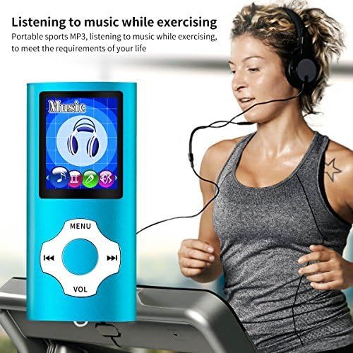  [아마존베스트]MYMAHDI Support TF Card USB Port Slim Small Multi-Lingual Selection 1.8 LCD Portable MP3/MP4, MP3 Player, MP4 Player, Video Player, Music Player, Media Player, Audio Player Blue