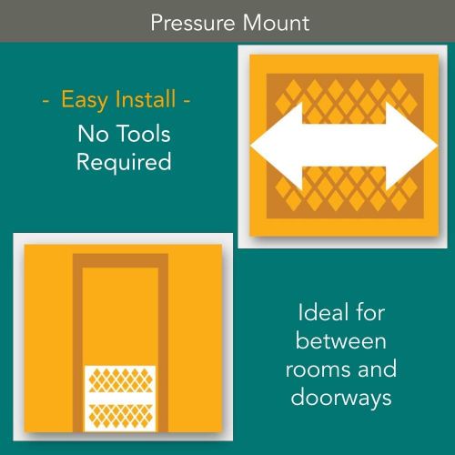  North States Extra Tall Deluxe Easy-Close Pressure Mounted Pet Gate