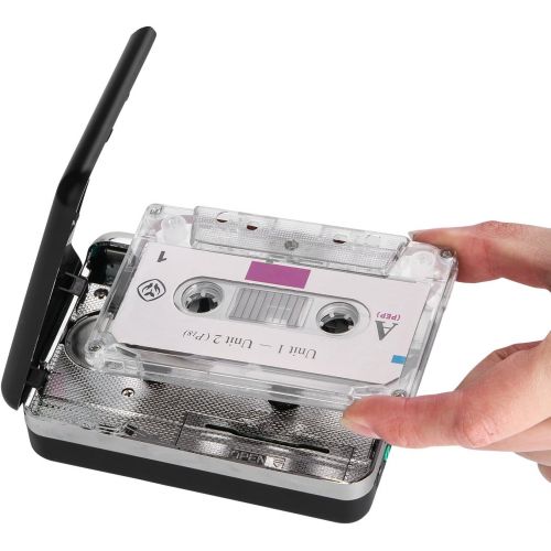  [아마존베스트]MYPIN USB Cassette to MP3 Converter, Portable Walkman Cassette Audio Music Player Tape-to-MP3 Converter with Earphones, Volume Control, No PC Required