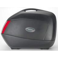 MYSBIKER Givi V35 Monokey 34 Liter Side Cases (Left And Right) (Black/Red Lenses)