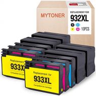 MYTONER Compatible Ink Cartridge Replacement for HP 932XL 932 Work with Officejet 6600, Officejet 6700 7612 7610 7510 7110 6100 Printer (4 Black, 2 Cyan, 2 Magenta, 2 Yellow, 10-Pa