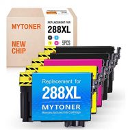 MYTONER Remanufactured Ink Cartridge Replacement for Epson 288XL T288XL 288 T288 Ink for Expression XP-330 XP-340 XP-430 XP-434 XP-440 XP-446 (Black Cyan Magenta Yellow, 5-Pack)