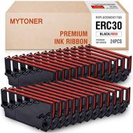 MYTONER 24 Pack ERC30 ERC-30 ERC 30 34 38 B/R Black Red Compatible with Ink Ribbon Cartridge for use in ERC38 NK506
