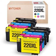 MYTONER Remanufactured Ink Cartridge Replacement for Epson 220 XL 220XL (Black Cyan Magenta Yellow, 10-Pack)