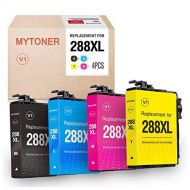 MYTONER Remanufactured Ink Cartridge Replacement for Epson 288XL 288 XL T288 Ink Cartridge for Expression Home XP-440 XP-430 XP-340 XP-330 XP-446 XP-434 Printer(Black, Cyan, Magent
