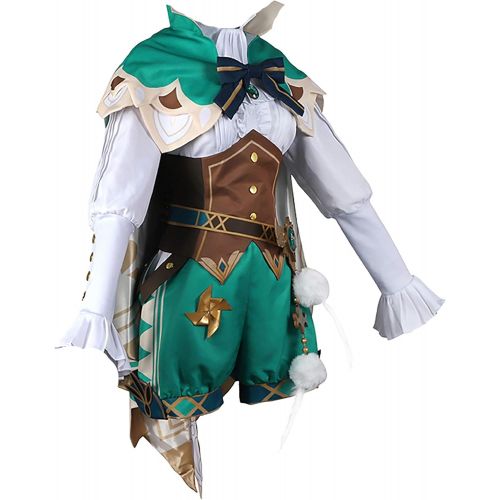  할로윈 용품MYYH Anime Venti Cosplay Costume Women Uniform Halloween Outfit