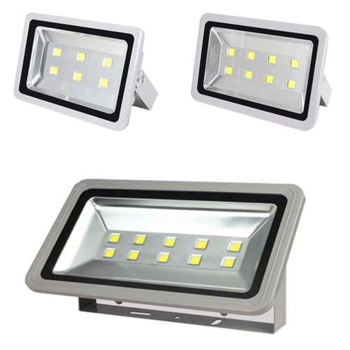  MZP LED Floodlight with Motion Sensor 15000lumen IP65 Waterproof Outdoor High Pole Advertising Square Stadium Projection Lamp (Color : White Light, Size : 200w)