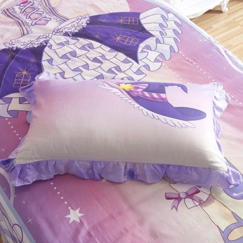  MZPRIDE Ballerina Dress Design Bedding Set Fairy Girls Bedding Set Full