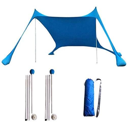  MZXUN Tarp for Camping Outdoor Hiking Waterproof Portable Multifunctional Awning Traveling Tent Tarps Shelter Sunshade Awning (Color : Blue)