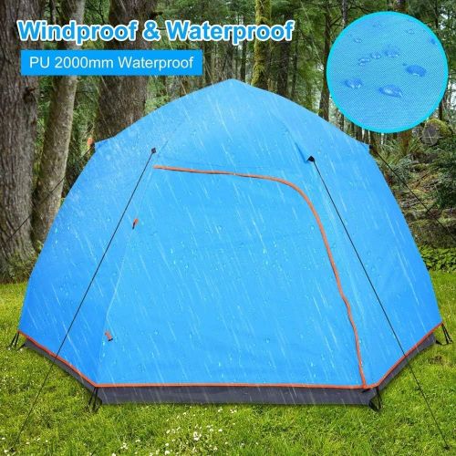  MZXUN Lightweight Automatic Portable Tent Water Repellent Sun Shelter Compatible with Outdoor Indoor Family Camping Picnic Beach 270 270 150 cm