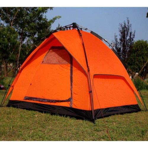  MZXUN Outdoor Tent Compatible with 3-4 People Camping, Double Double Rainproof Camping Family Outing Shelter 213 * 213 * 320cm