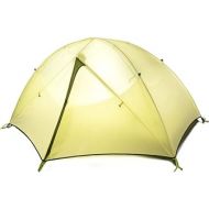 MZXUN Tent Camping Double Layer Waterproof Windproof Single People Outdoor Ultralight Portable Tent,Yellow