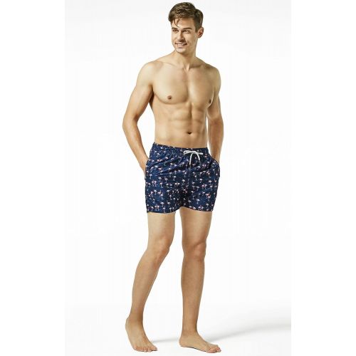  MaaMgic Mens Quick Dry Printed Short Swim Trunks with Mesh Lining Swimwear Bathing Suits