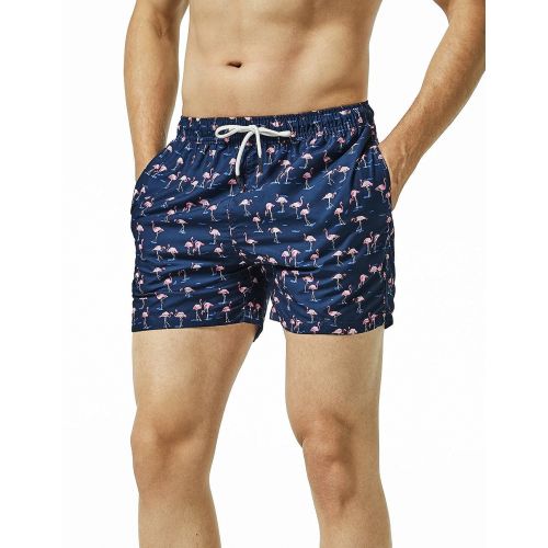  MaaMgic Mens Quick Dry Printed Short Swim Trunks with Mesh Lining Swimwear Bathing Suits