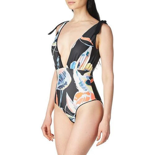  Maaji womens Ebony Black FaenaOne Piece Swimsuit