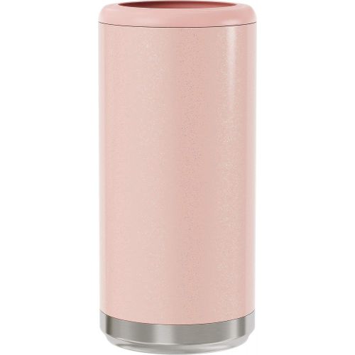  [아마존베스트]Maars Drinkware Maars Skinny Can Cooler for Slim Beer & Hard Seltzer | Stainless Steel 12oz Koozy Sleeve, Double Wall Vacuum Insulated Drink Holder - Glitter Blush