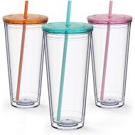 [아마존베스트]Maars Drinkware Maars Insulated Travel Tumblers 32 oz. | Double Wall Acrylic | 3 Pack