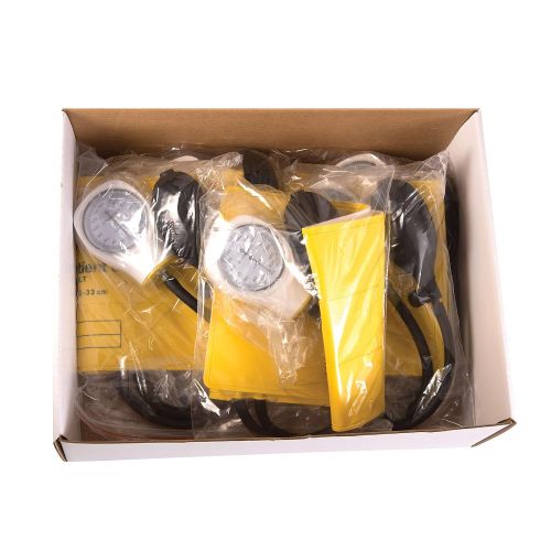  Mabis MABIS Disposable Sphygmomanometer Manual Arm Blood Pressure Cuffs, Single Use, Adult, Box of 5, Yellow