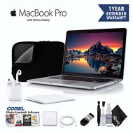 Mac Bundles Apple 13.3 MacBook Pro Silver MPXU2LL/A With Case, Corel Software, Magic Mouse, Magic Trackpad, Air Pods and Accidental Warranty - Executive Bundle