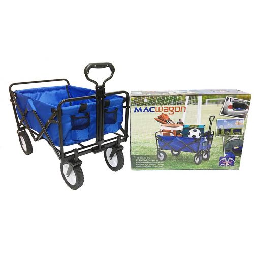  Mac Sports Collapsible Folding Outdoor Utility Wagon, Blue