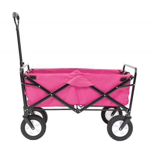  Mac Sports Collapsible Folding Outdoor Utility Wagon, Blue