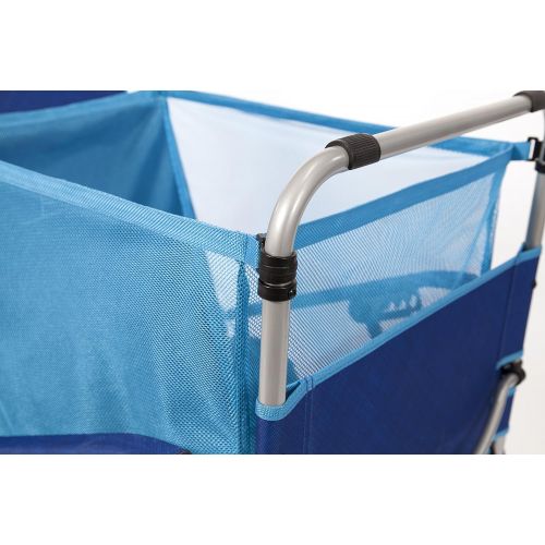  Mac Sports Beach Day Lounger (BD-100) Blue, 1 Size