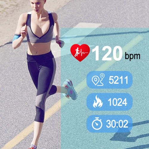  MacRoog HD Fitness Tracker Smart Wristbands Rectangular Screen Watch Heart Rate Monitoring Multifunctional