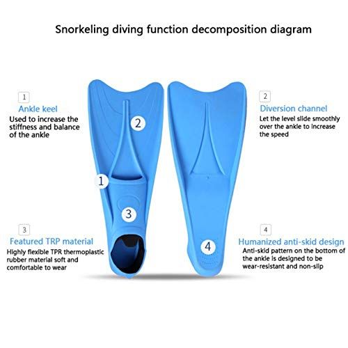  MacRoog Profession Snorkeling Fins for Men Women Diving Swimming Foot Fins Flippers Diving Fins Swimming Water Sports Accessories