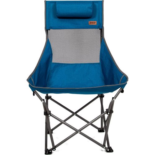  MacSports XP High Back Rocking Folding Camping Chair with Headrest - Lightweight Camping Chair Supports up to 225 LBs with Included Carrying Bag