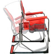 Mac Sports MacRocker Outdoor Foldable Rocking Chair Portable, Collapsible, Springless Rockers with Rust-Free Anti-Tip Guards for Camping Fishing Backyard 225 lb Weight Capacity Red