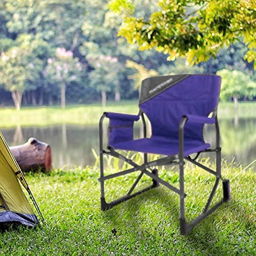  MacSports MacRocker Outdoor Foldable Rocking Chair Portable Rocking Chairs for Adults, Collapsible, Springless Guards for Camping Fishing Backyard Weight Capacity up to 225 lbs