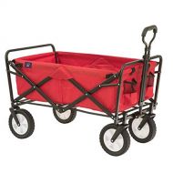 Mac Sports Collapsible Folding Outdoor Utility Wagon, Red
