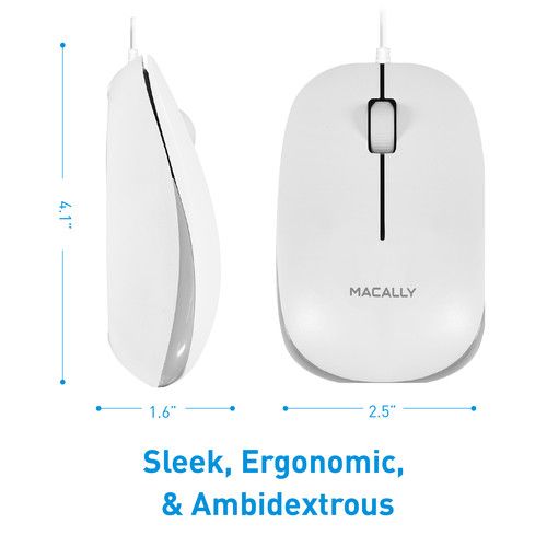  Macally 3-Button USB Optical Mouse