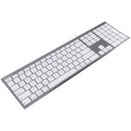 Macally Ultra Slim USB Wired Keyboard (Space Gray)