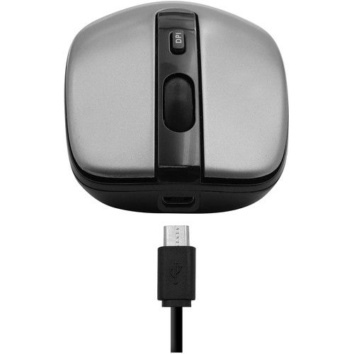  Macally Rechargeable Wireless Optical RF Mouse for Mac & Windows