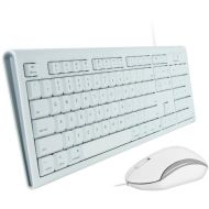 Macally Full Size USB Keyboard and Optical Mouse Combo for Mac