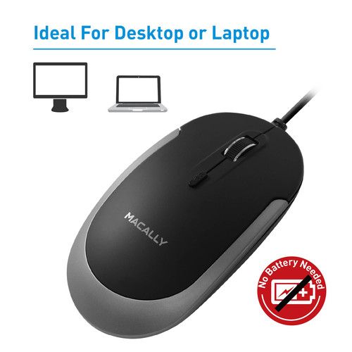  Macally USB Type-C Optical Mouse