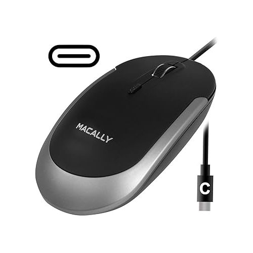  Macally USB C Mouse and an Ultra Slim USB C Keyboard, Excellent New MacBook Accessories