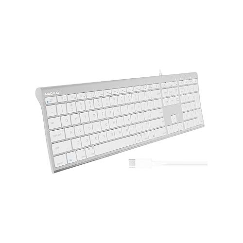  Macally USB C Mouse and an Ultra Slim USB C Keyboard, Excellent New MacBook Accessories