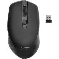 Macally 2.4G Wireless Mouse (Optical) with USB Cordless Mice Receiver - 6 Button and 3 Level Adjustable DPI - Works with Windows PC Notebook Laptops, Desktop Computers, Apple MacBook iMac, etc.