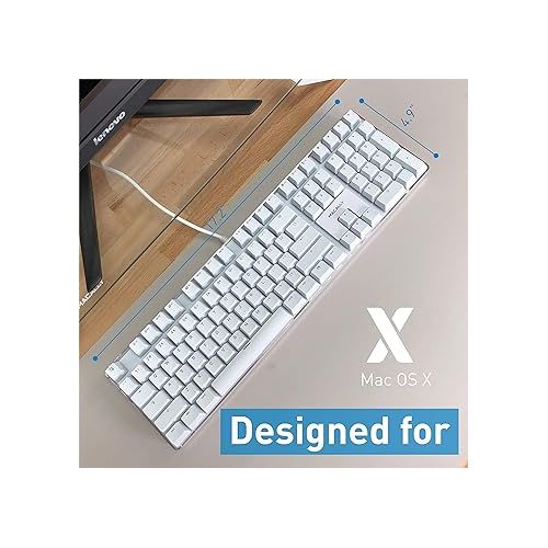  Macally Backlit Keyboard for Mac and an Ergonomic Laptop Stand, Ultimate MacBook Accessories